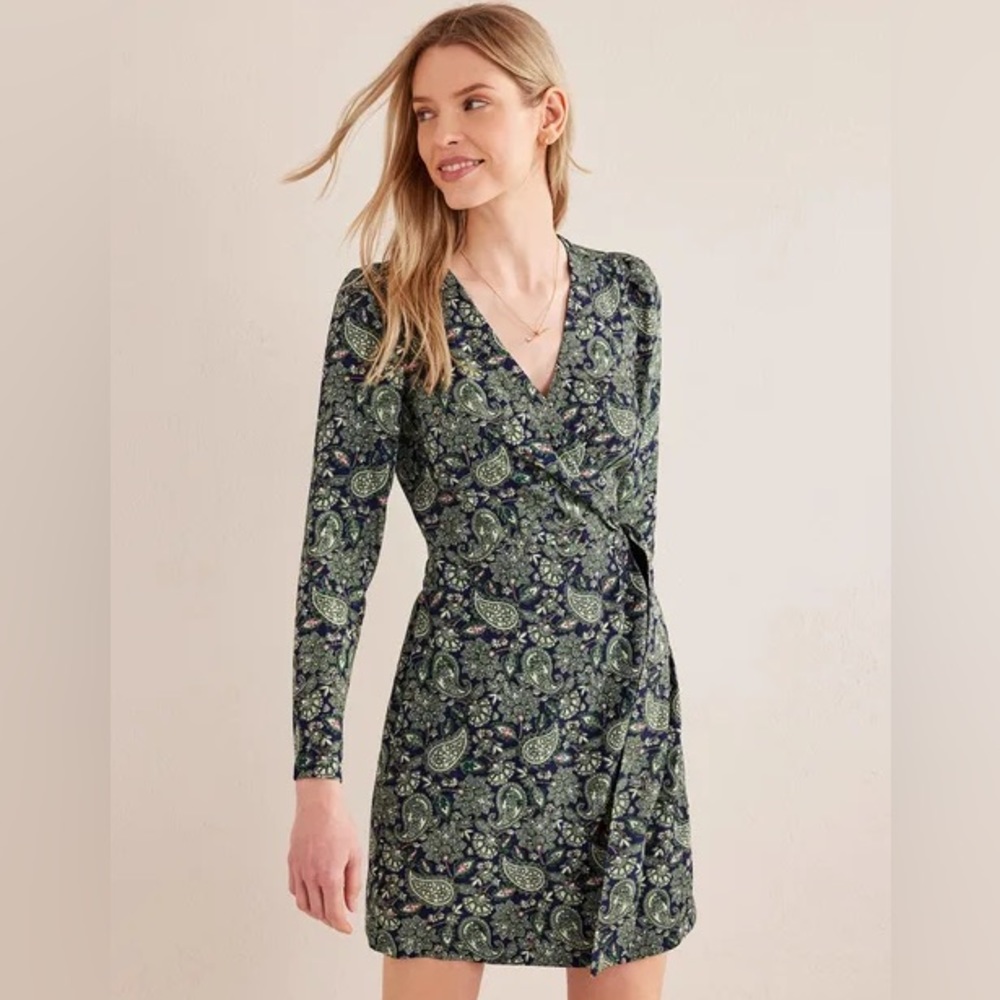 Boden Mini Wrap Dress Sz 8